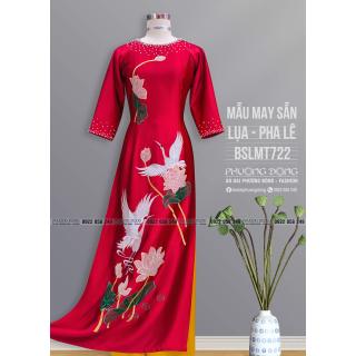 Áo Dài Bà Sui Lụa Thêu Kết Pha Lê BSLMT722